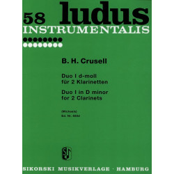 Bernhard Henrik Crusell Duo Nr. 1 d-moll - 2 Klarinetten