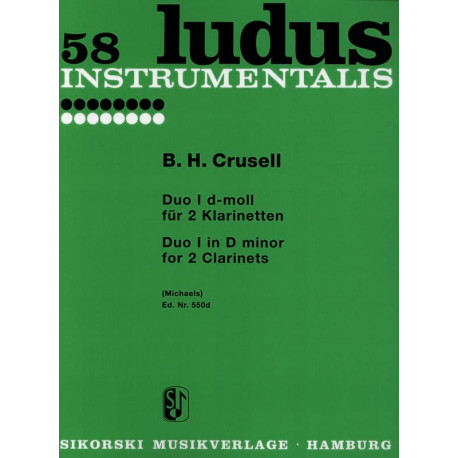 Bernhard Henrik Crusell Duo Nr. 1 d-moll - 2 Klarinetten