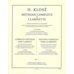 Hyacinthe Klosé Méthode Complète de Clarinette Volume 1