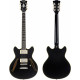 D'ANGELICO EXCEL MINI DC TOUR SOLID BLACK