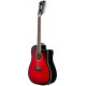 D'ANGELICO PREMIER BOWERY 12 LS BLACK CHERRY BURST