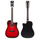 D'ANGELICO PREMIER BOWERY 12 LS BLACK CHERRY BURST
