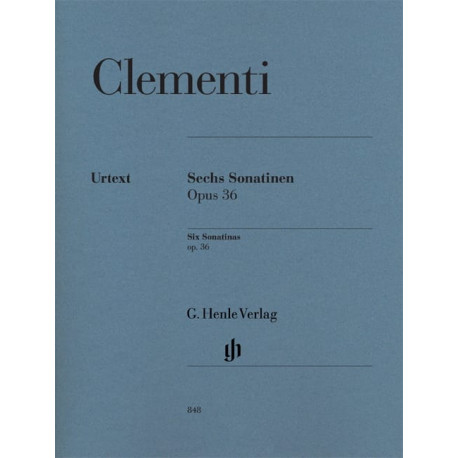 CLEMENTI Six Sonatines Pour Piano Opus 36