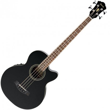 GUITARE BASSE. ELECTRO-COUSTIQUE IBANEZ AEB8E-BK - noire