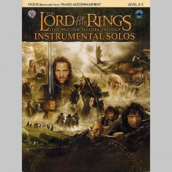Lord Of The Rings: Instrumental Solos: Violin/Piano Accompaniment (Book/CD) - Partitions et CD