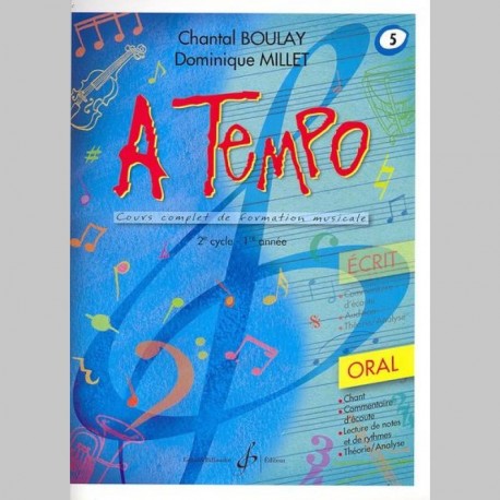 Boulay: A Tempo - Partie Orale - Volume 5 - Partitions