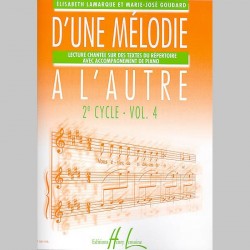 Lamarque : D'Une Mélodie À L'Autre Vol.4 - Partitions