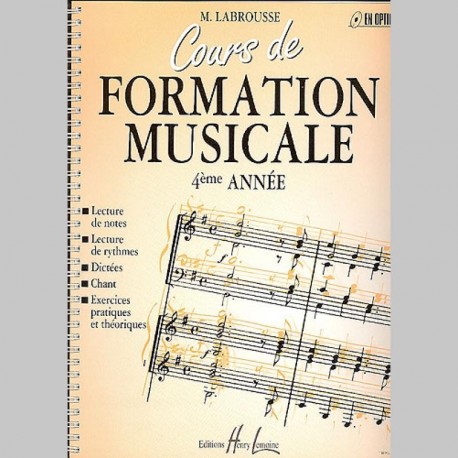 Labrousse : Cours De Formation Musicale Vol.4 - Partitions