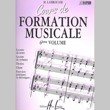 Labrousse : Cours De Formation Musicale Vol.6 - Partitions