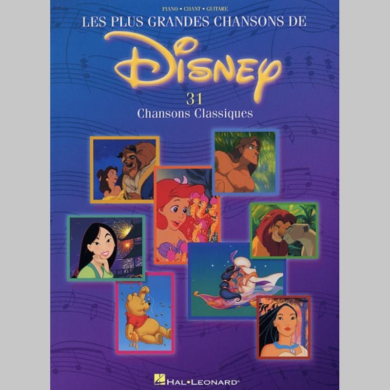 Les Plus Grandes Chansons De Disney - Partitions bauer musique