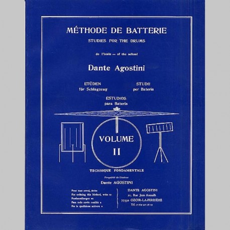 Dante Agostini: Méthode De Batterie - Technique Fondamentale Volume 2 - Partitions