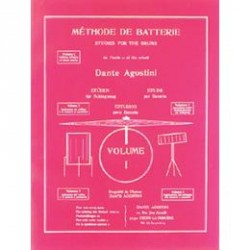 DANTE AGOSTINI MÉTHODE DE BATTERIE, volume 1 : SOLFÈGE BATTERIE