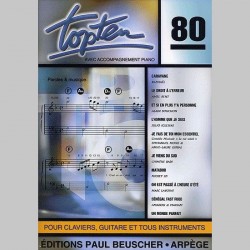 Top Ten 80~ Songbook Mixte (Piano, Chant et Guitare (Boîtes d'Accord))
