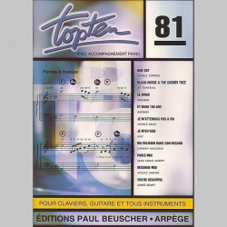 Top Ten 81~ Songbook Mixte (Piano, Chant et Guitare (Boîtes d'Accord))