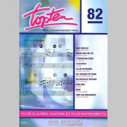 Top Ten 82~ Songbook Mixte (Piano, Chant et Guitare (Symboles d'Accords))