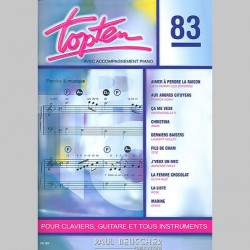 Top Ten N.83~ Songbook Mixte (Piano, Chant et Guitare (Boîtes d'Accord))