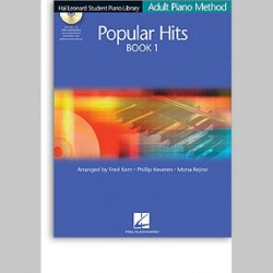 Hal Leonard Student Piano Library: Adult Piano Method - Popular Hits Book 1 (Book/CD)~ Album Instrumental