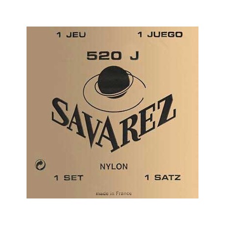 CORDES SAVAREZ JAUNE TIRANT FORT GUITARE CLASSIQUE