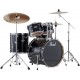 PEARL EXPORT ROCK 22'' JET BLACK AVEC CYMBALES ET ACCESSOIRES