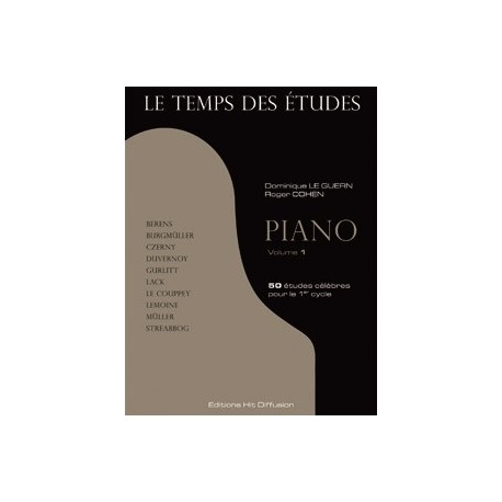 Le Temps des études piano D. Le Guern et R. Cohen 