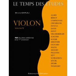 Le Temps des études violon vol.1 