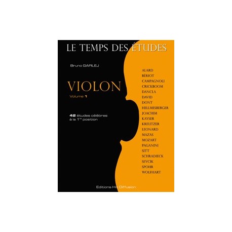 Le Temps des études violon vol.1 