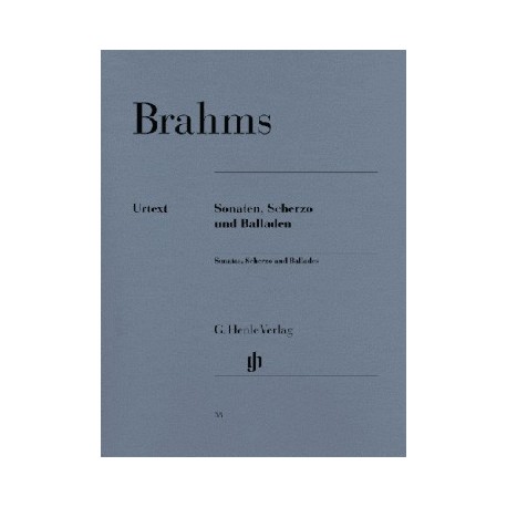 BRAHMS SONATES, SCHERZO & BALLADES