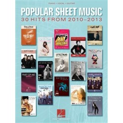 Popular Sheet Music: 30 Hits From 2010-2013 