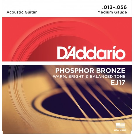 JEU D ADDARIO Cordes Acoustiques P/BRONZE MEDIUM 13-17-26-35-45-56